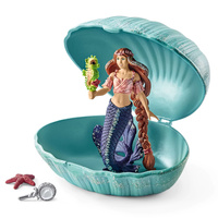 Schleich - Mermaid with Baby Seahorse in Shell 70563
