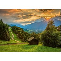 Schmidt - Sunset Over Wamberg Mountain Puzzle 1500pc