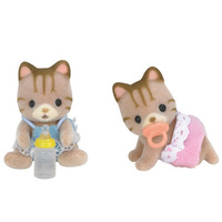 Sylvanian Families - Striped Cat Twins