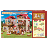 Sylvanian Families - Red Roof Country Home with Secret Attic Playroom Gift Set