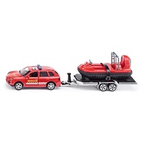 Siku - Car with Hovercraft and Trailer - 1:50 Scale