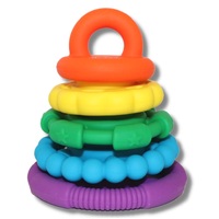 Jellystone Designs - Rainbow Stacker and Teether Toy - Rainbow Bright