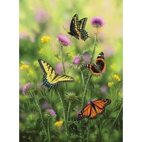 Sunsout - Butterflies and Thistle Puzzle 500pc
