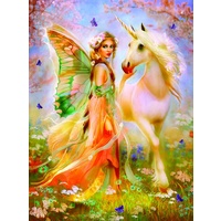 Sunsout - Fairy Princess & Unicorn Puzzle 1000pc