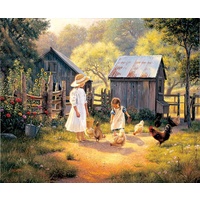 Sunsout - Doing our Chores Puzzle 1000pc