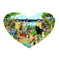 Sunsout - Kitty Heart Puzzle 200pc