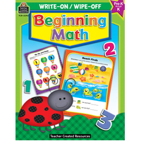 Teacher Created Resources - Beginning Maths Write-On Wipe-Off Book