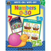 Teacher Created Resources - Numbers 0–30 Write-On Wipe-Off Book