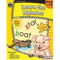 Teacher Created Resources - Learn the Alphabet Ready Set Learn Book - Grade PreK–K