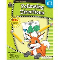 Teacher Created Resources - Following Directions Ready Set Learn Book - Grade K–1