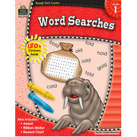 Teacher Created Resources - Word Searches Ready Set Learn Book - Grade 1