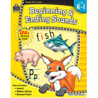 Teacher Created Resources - Beginning & Ending Sounds Ready Set Learn Book - Grade K–1