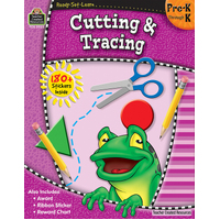 Teacher Created Resources - Cutting & Tracing Ready Set Learn Book - Grade PreK–K