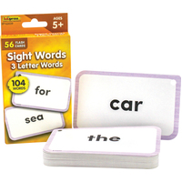 Teacher Created Resources - 3 Letter Words - Sight Words Flash Cards 