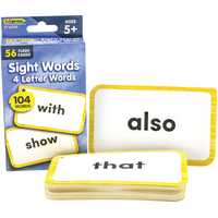 Teacher Created Resources - 4 Letter Words- Sight Words Flash Cards