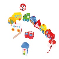 Tooky Toy - Lacing Blocks Transportation