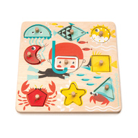 Tender Leaf - Underwater Shapes Wooden Puzzle