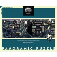 New York Puzzle Company - Sherlock Holmes Panoramic Puzzle 1000pc