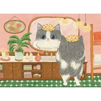 The Puzzle Collab - Cat in The Bathroom Puzzle 500pc