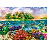 Trefl - Crazy Shapes - Tropical Island Puzzle 600pc