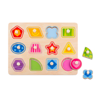 Tooky Toy - Shape Peg Puzzle 12pc