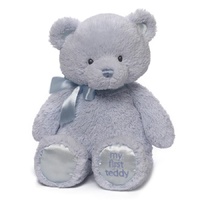 Gund - My First Teddy Blue 38cm