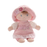 Gund - My First Dolly Brunette with Rattle