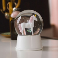 Unicorn Light Up Snow Globe