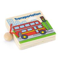 Viga Toys - My First Wooden Book - Transportation