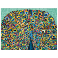 WerkShoppe - Gold Peacock Puzzle 1000pc
