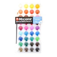 Micador - Stylist Watercolour Paint Set (36 discs)