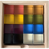 Papoose - Earth Lucite Cubes 40pc