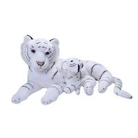 Wild Republic – Mum & Baby White Tiger Jumbo Plush Toy 76cm