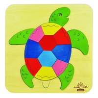 Andzee - Rainbow Turtle Raised Puzzle 7pc