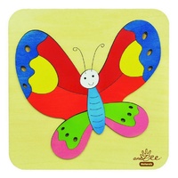 Andzee - Rainbow Butterfly Raised Puzzle 11pc