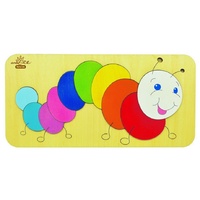 Andzee - Caterpillar Raised Puzzle 10pc