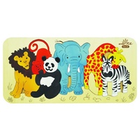 Andzee - Zoo Animals Raised Puzzle 12pc