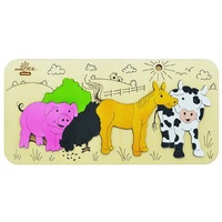Andzee - Farm Animals Raised Puzzle 8pc