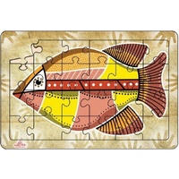 Andzee - Aboriginal Art Barramundi Puzzle 24pc