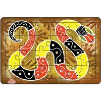 Andzee - Aboriginal Art Serpent Puzzle 24pc