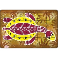 Andzee - Aboriginal Art Turtle Puzzle 24pc