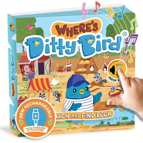 Ditty Bird - Where's Ditty Bird Board Book