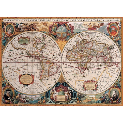 Eurographics - Orbis Geographica World Map Puzzle 1000pc