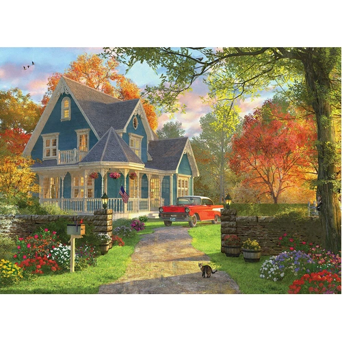 Eurographics - The Blue Country House Large Piece Puzzle 300pc