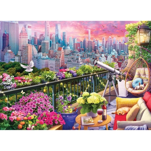 Eurographics - NY Rooftop Garden Puzzle 1000pc