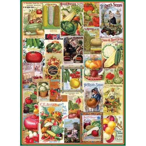 Eurographics - Vegetable Seed Catalogue Covers Puzzle 1000pc