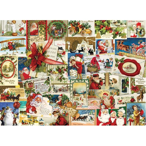 Eurographics - Vintage Christmas Cards Puzzle 1000pc