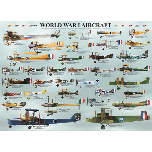 Eurographics - World War I Aircraft Puzzle 1000pc