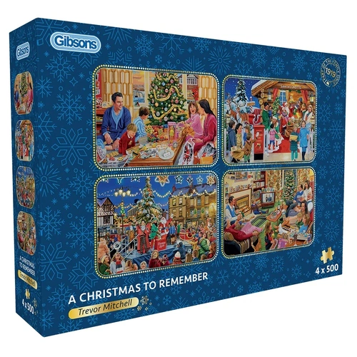 Gibsons - A Christmas To Remember Puzzle 4 x 500pc