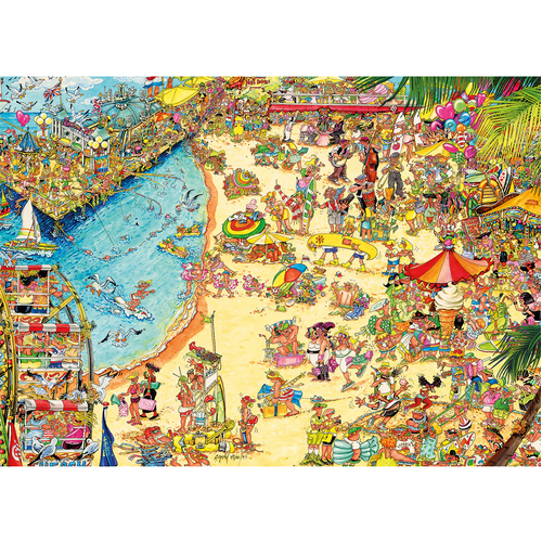 Gibsons - Jokesaws Seaside Shenanigans Puzzle 1000pc (DAMAGED BOX)